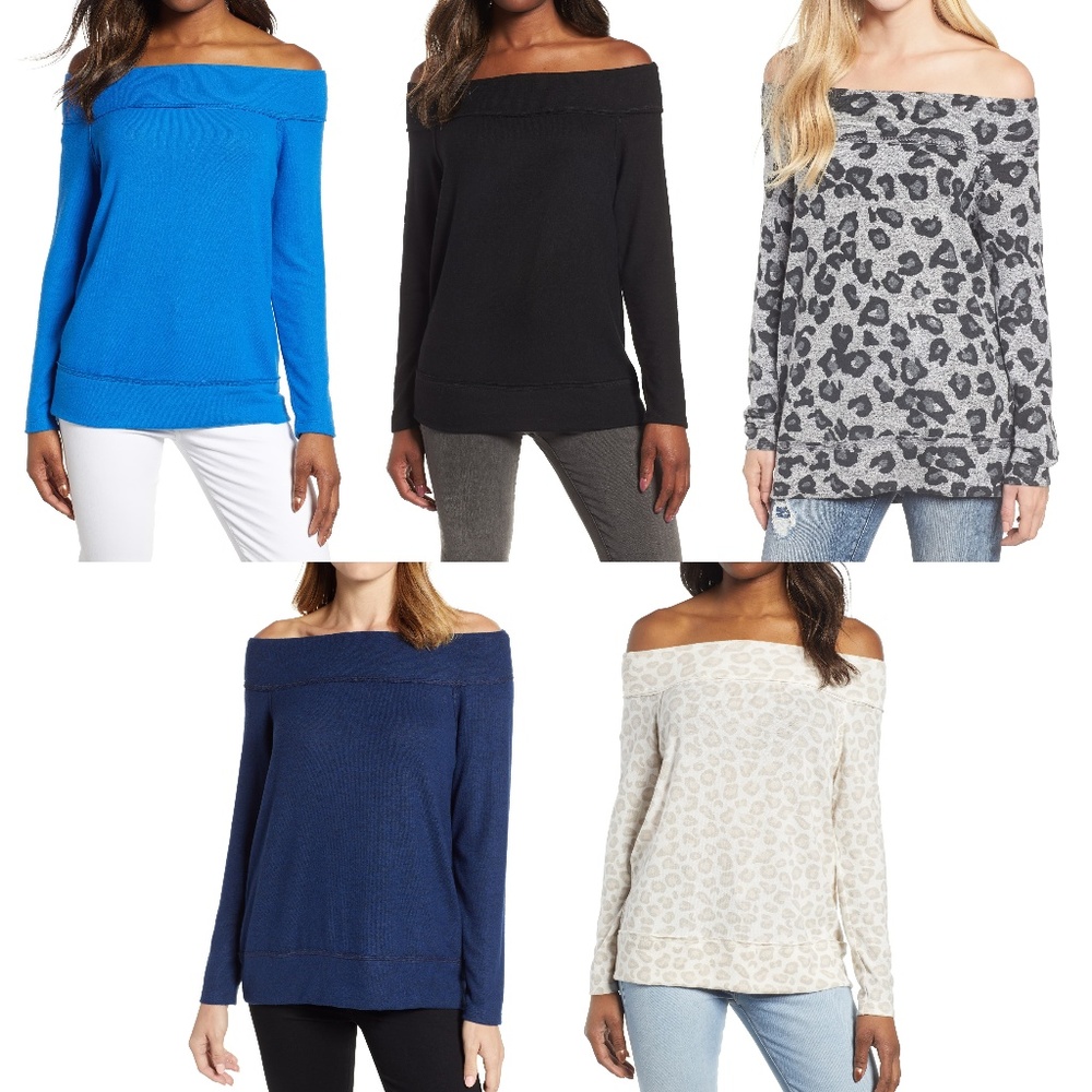 Gibson x Living in Yellow Fleece Off the Shoulder - Picture 8 of 8